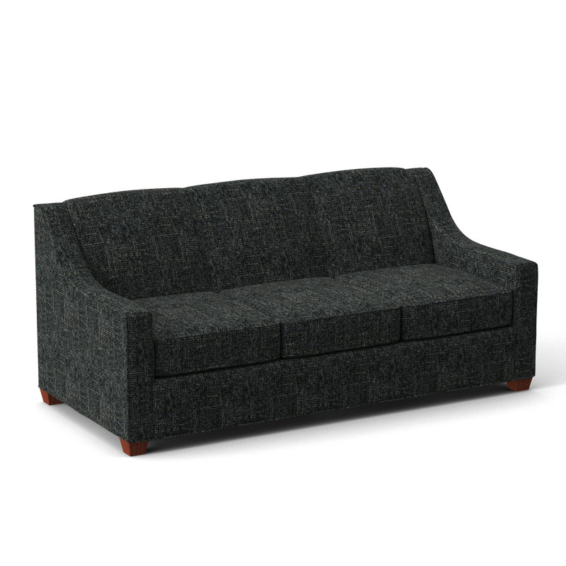 Phillips Square Arm Sofa with Reversible Cushions, BM Cherry, Connelly Crow, 34.5" H x 76" W x 36" D