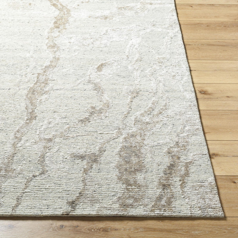 Jaylin Hand Knotted Area Rug, Rectangle 8' x 10'