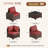 6 Pieces Outdoor Patio Furniture Set, With Cushions And Glass Coffee Table, Pe Rattan Outdoor Wicker Sectional Furniture Sofa Set-580523376