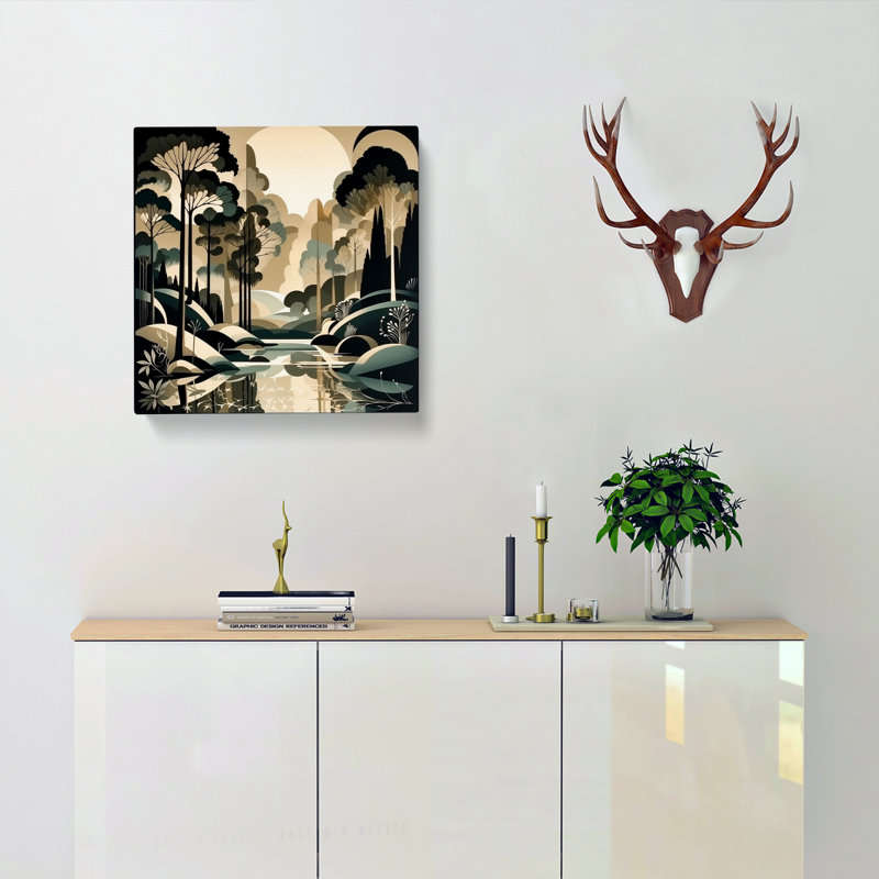 Modern Wall Art - Wrapped Canvas, 35cm H x 35cm W x 3cm D
