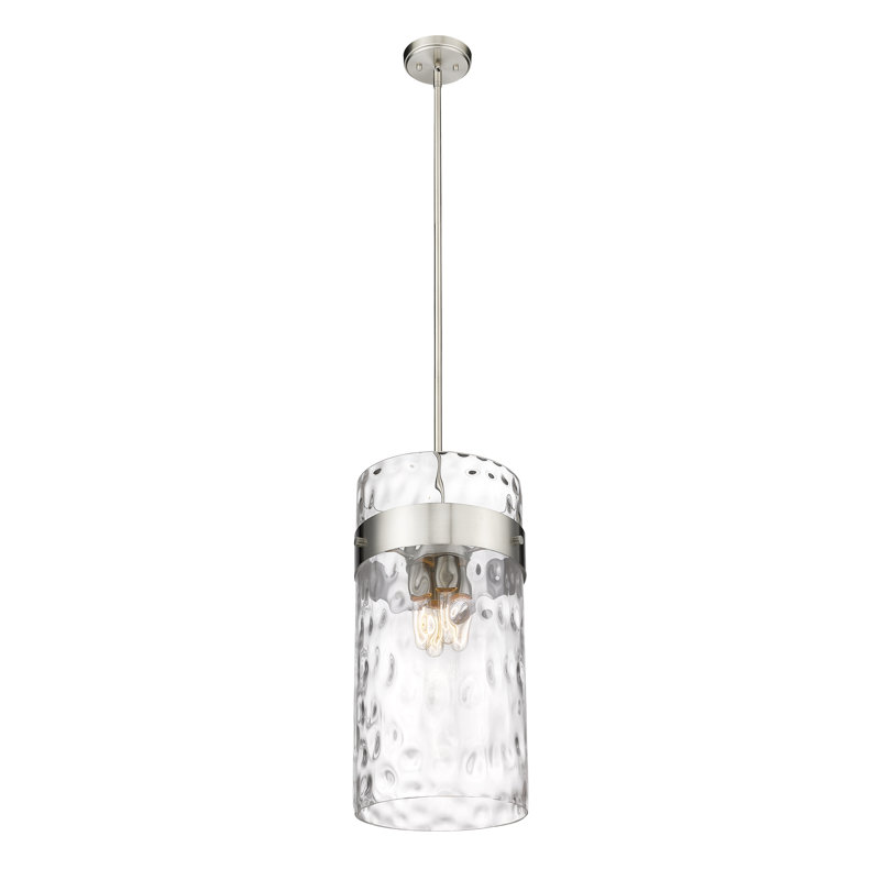 Luminaire suspendu 4 lumières Aultman, Nickel brossé