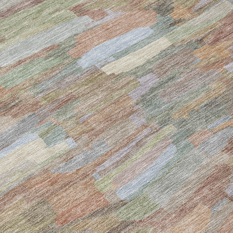 Machine Washable Indoor/Outdoor Jenning ACN2266 Stripes Rug, Rectangle 1 pi 8 po x 2 pi 6 po