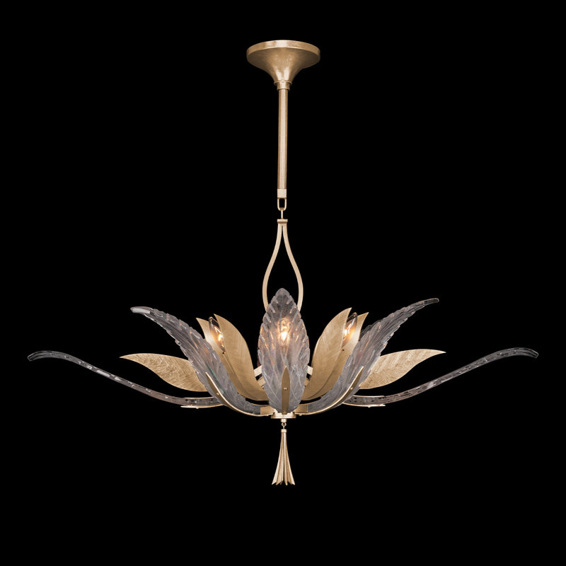 Plume 8 - Light Chandelier, Gold