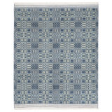 Angelica's Garden II Hand Knotted Geometric Area Rug in Green
