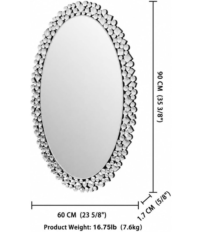 Miroir décoratif ovale