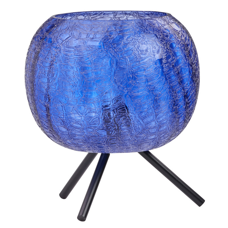 Lampe de table à trépied H 11,5 po Libby, Bleu