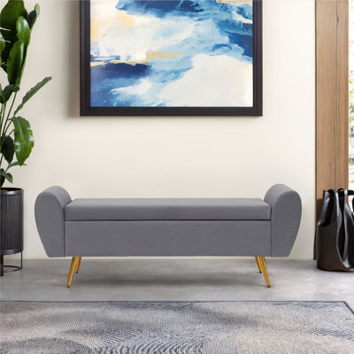 Repose-pieds avec banc de rangement 55 po Elianna