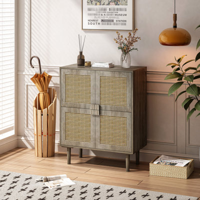 Armoire en maille à 4 portes pour l'organisation de fournitures d'artisanat - grise Qualité, rangement des matériaux, casier de rangement pratique. Intérieur ventilé, sécuritaire