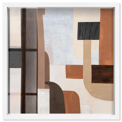 Art mural moderne Art of Forms III par Art Remedy, cadre blanc, 25 x 25