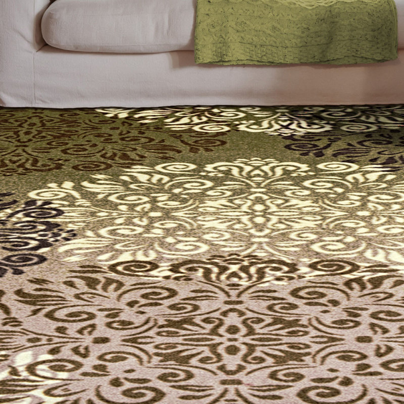 Tapis tissé à la machine Greens