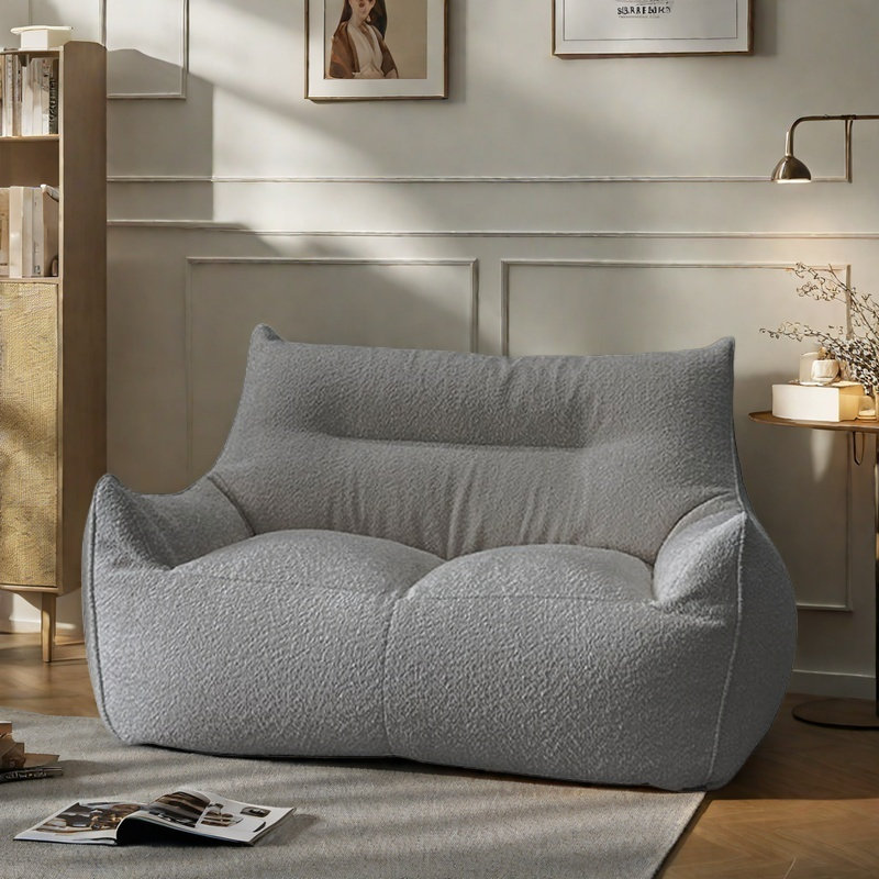 Canapé à billes simple et paresseux, H 25,59 po x l 55,11 po x P 35,43 po, Gris