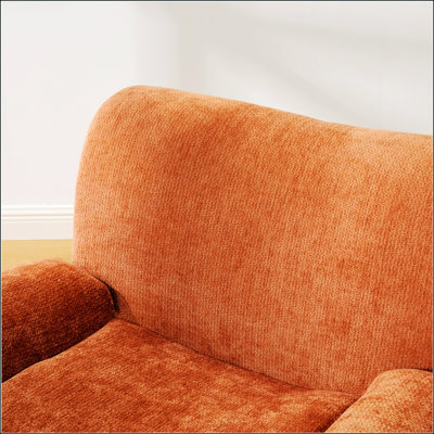 Fauteuil d'appoint surdimensionné en chenille de 43 po de largeur et moderne, salon de lecture confortable avec sièges profonds pour le salon et la chambre à coucher