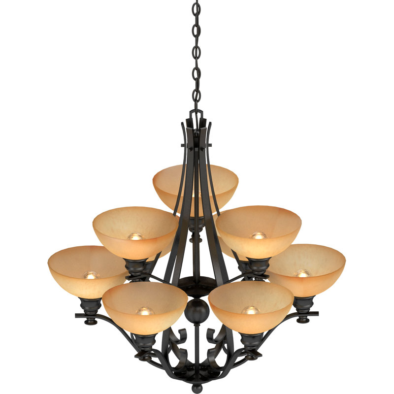 Lustre suspendu 9 lumières Rainier