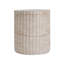 Outdoor/Indoor Lightweight Concrete Side Table/Travertine Finish
