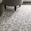 Tapis à motif floral gris Thornlie-312205574