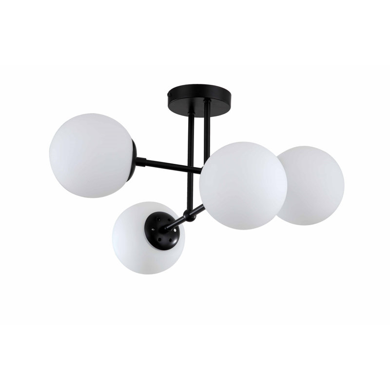 Cranmore 4 - Light Globe Pendant, Black