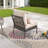 Addiego Outdoor Left-Arm Lounge Chair with Cushions