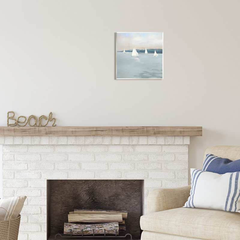 Peinture Au-395-Giclée, paysage marin par Sally Swatland, L 12 po x H 12 po x P 0,5 po, Mdf