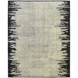 Dew Drop Wool Abstract Area Rug in Gray/Ivory/Charcoal
