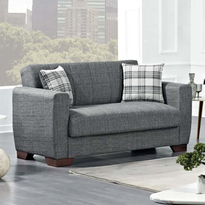 Loveseat Sofa Collection Upholstered Convertible Loveseat With Storage