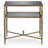 Alsafi Glass Top End Table