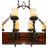 Rustic Lodge 15 - Light Wrought Iron Kitchen Island Pendant