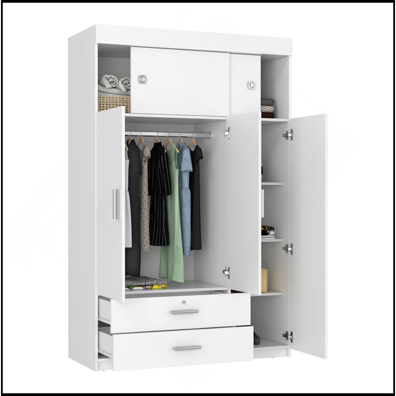 Armoire Chaplin, chambre à coucher, blanc
