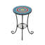 Table d'appoint de patio avec tablette