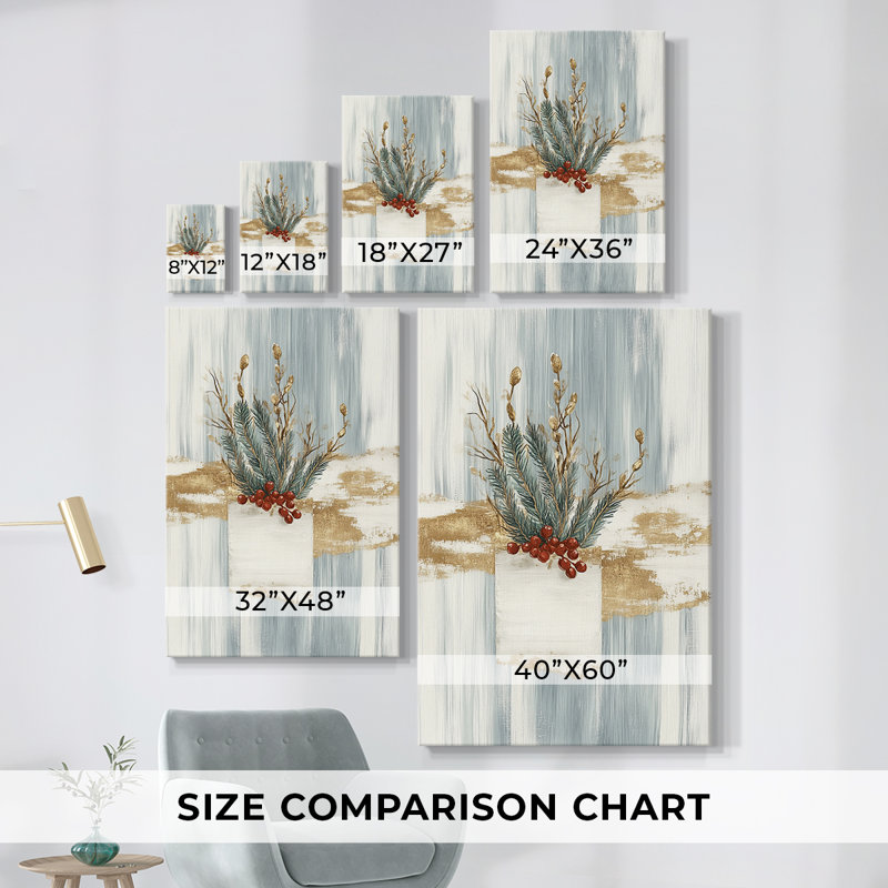 Art des Fêtes de Noël - Toile tendue avec châssis CCXCIX, H 27 po x l 18 po