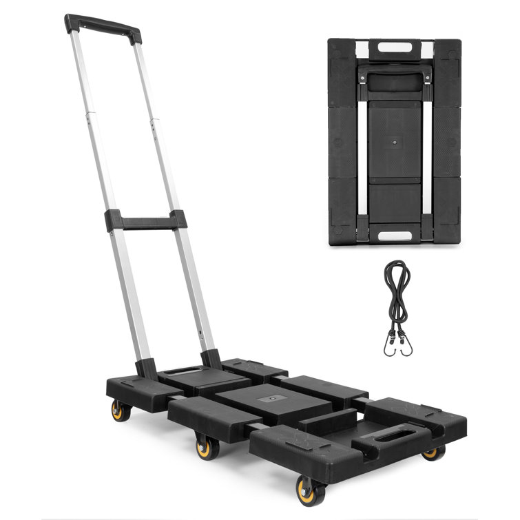 Telescoping Platform Hand Truck, Folding Dolly Cart for Luggage Baggage  Moving Utility Cart