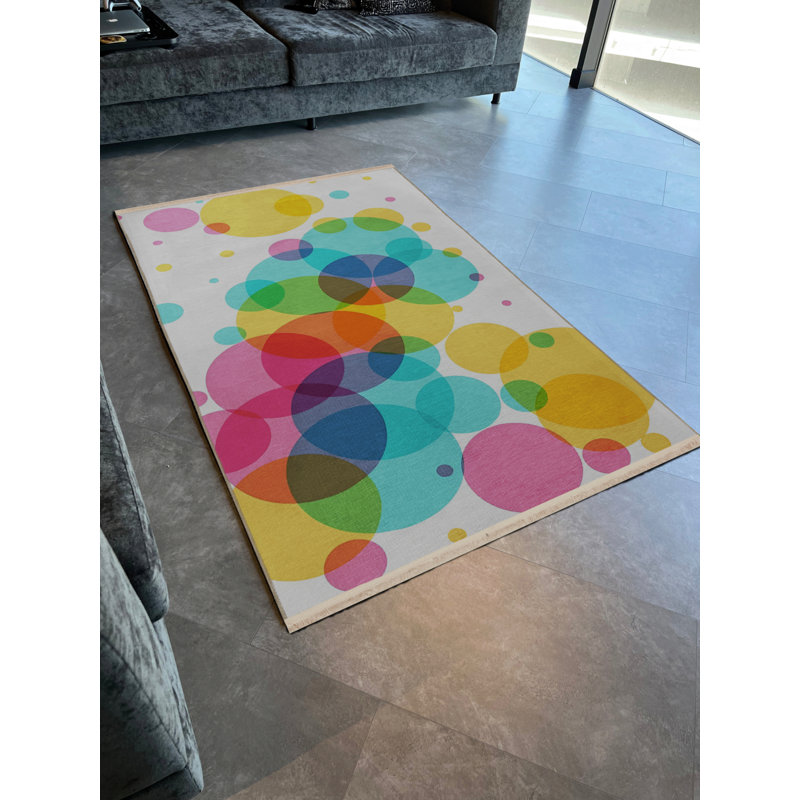 Tapis intérieur / extérieur rectangulaire himari, Rectangle 4 pi 7 po x 6 pi 7 po