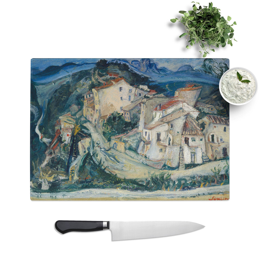 View of Cagnes by Chaim Soutine Chopping Board