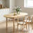 Folding Dining Table, Drop Leaf Design, Space Saving Multi-Functional Kitchen and Dining Table