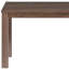 Table de salle à manger 35 "en bois massif espresso