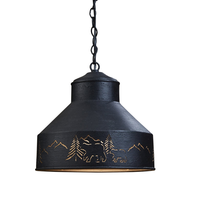 Luminaire suspendu conique à 1 lumière Millgrove