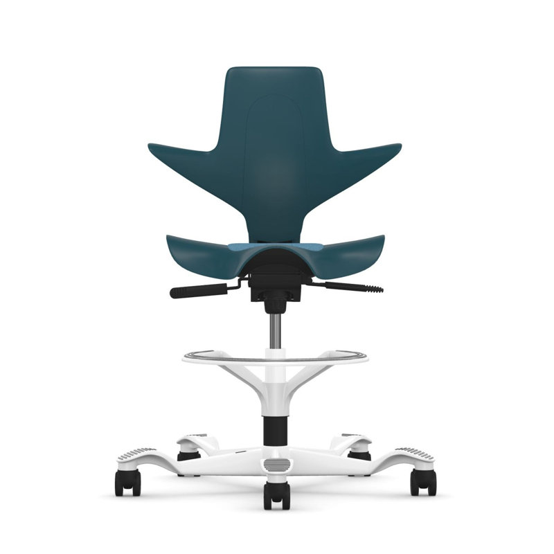 HAG Capisco Puls siège réglable pour s'asseoir pour reposer le coussin partiel avec repose-pieds, Coussinet