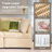 U-Shaped Sectional Plush Corduroy Section Sofa Combination, 9 Seats, With Ottoman, Random Combination-277701575