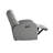 Lamira 34.6" Wide Upholstered Power Recliner with Power Adjustable Headrest 