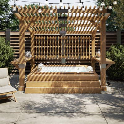 Zedernholz Pergola KRONE Whirlpool - 305cm x 331cm, Arefa