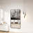 55 in. W * 30 in. H Rectangular Aluminum Framed Wall Bathroom Vanity Mirror in Black-71730952-71730420