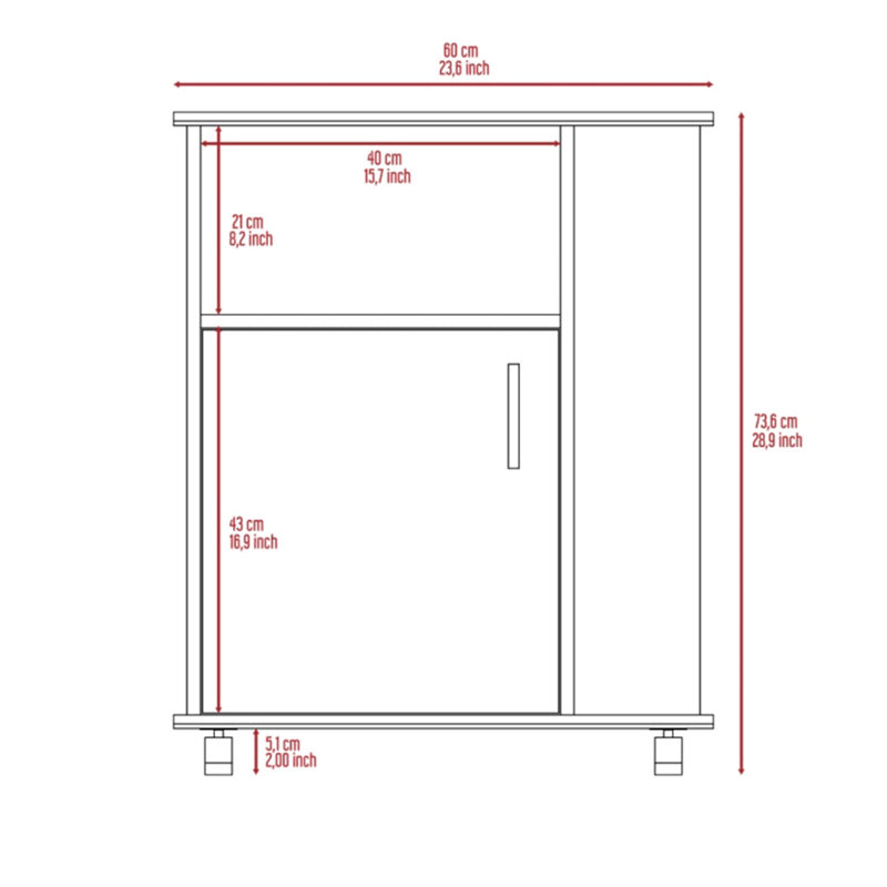 Armoire pour micro-ondes Clayton