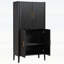 Armoire cannelée moderne pour un rangement élégant-1023961800