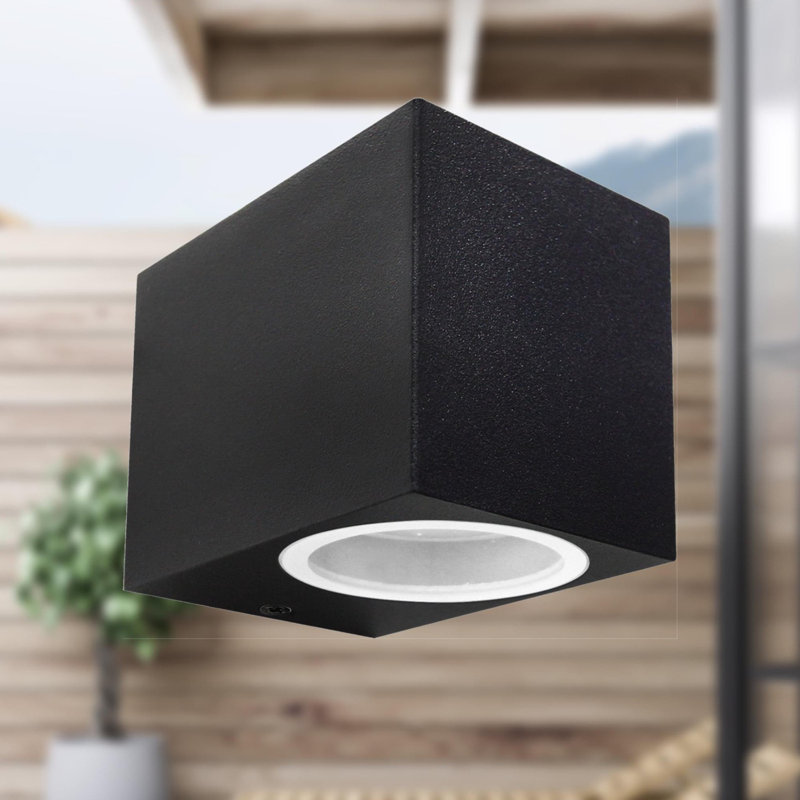 8cm H Outdoor Flush Mount, Black
