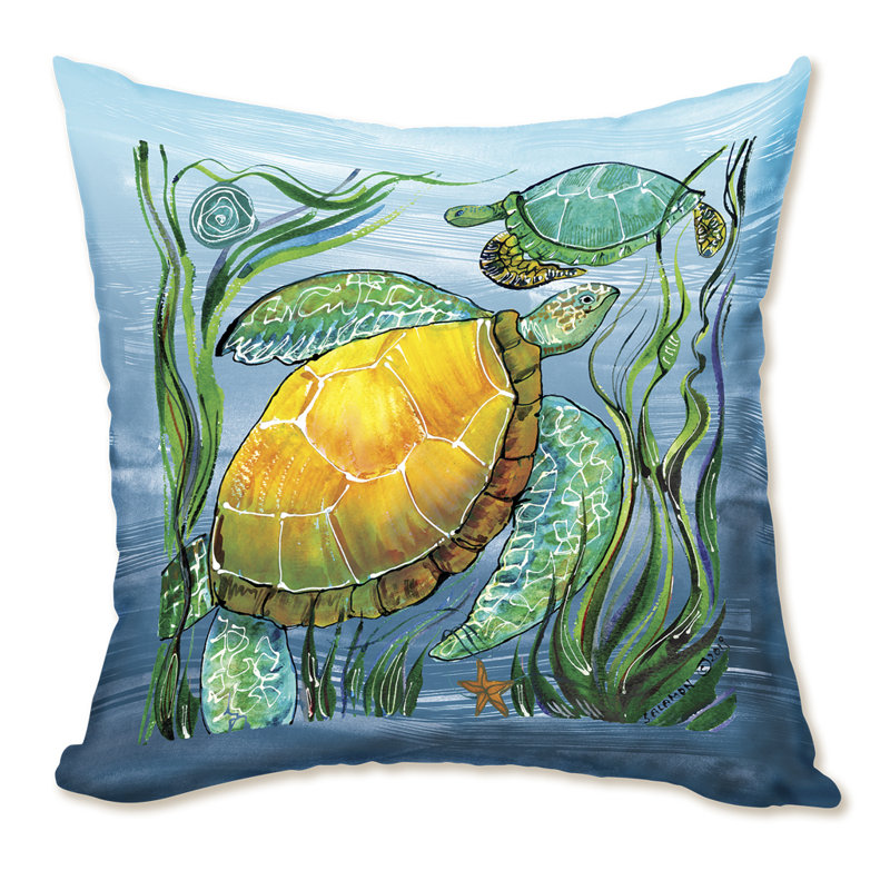 Outdoor Reversible Throw Pillow, 16" x 16"