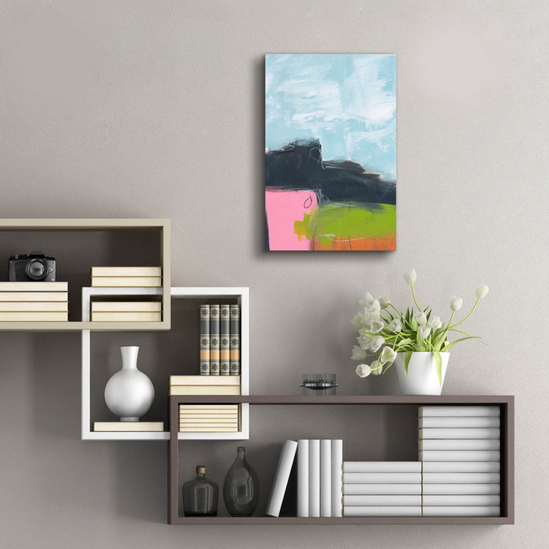 Art épique «Landscape No. 97» par Jan Weiss, acrylique «Landscape No. 97» par Jan Weiss