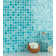 Hand Painted 12" x 12" Glass Grid Mosaic Tile
