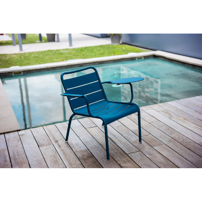 Luxembourg Outdoor Lounge Chair, Black Cherry