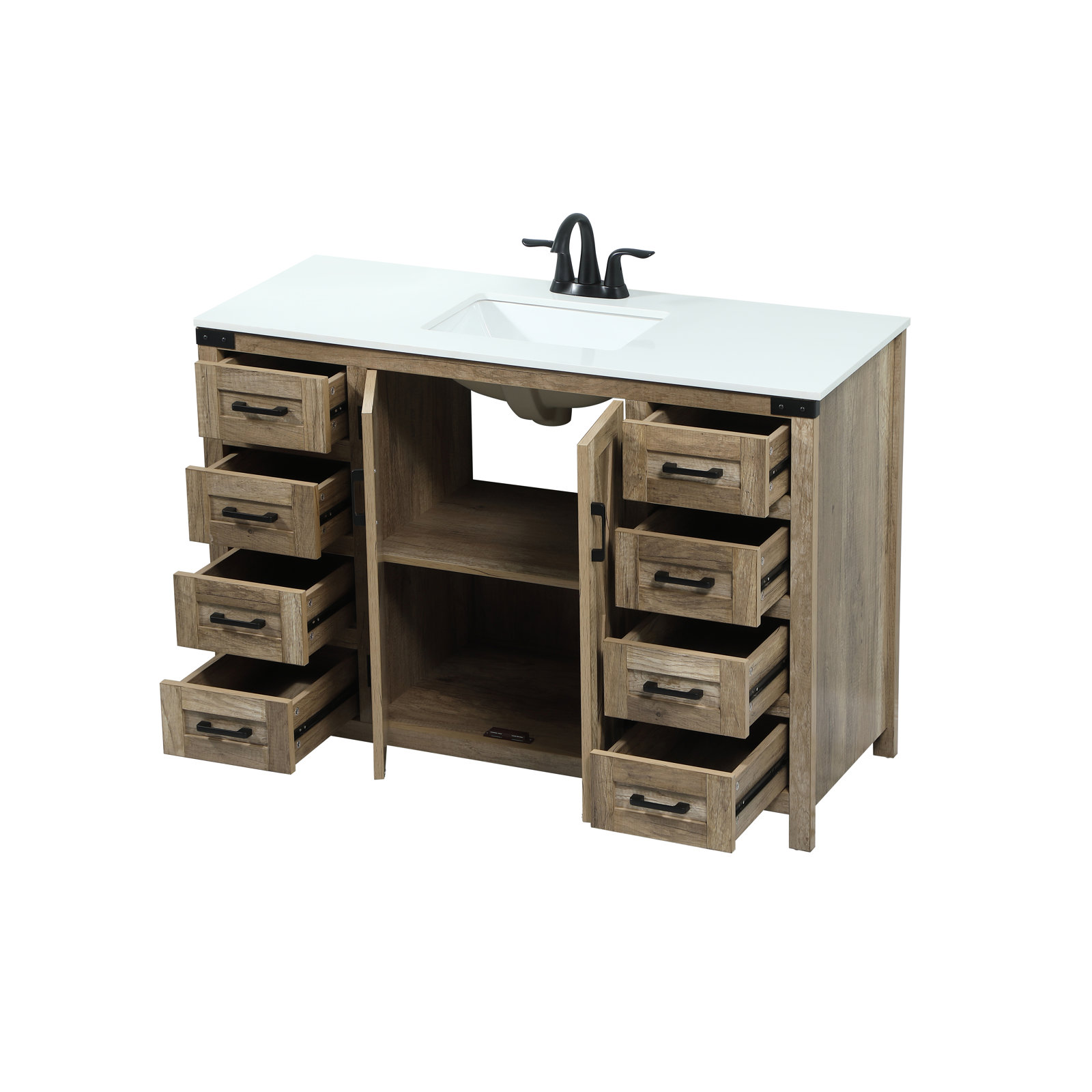 Slayton 48'' Single Bathroom Vanity, Natural Oak