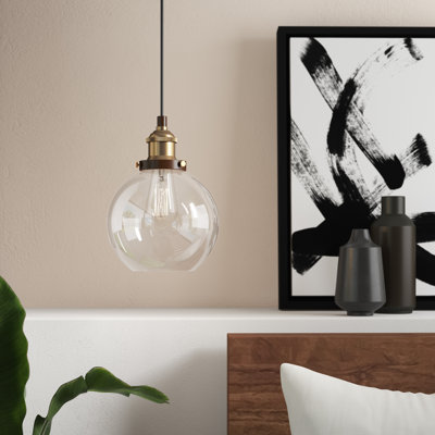 Luminaire suspendu sphérique à 1 lumière Dedriana
