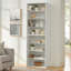 Armoire de rangement CD DVD, bibliothèque, étagère réglable à 8 couches, étagère de présentation, maison, bureau, bibliothèque double couche multifonctionnelle, peut être démontée en deux bibliothèques de rangement à 4 couches-1843697060